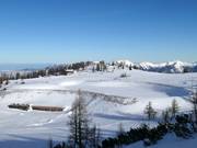 Grande bacino di accumulo nell’area sciistica Hinterstoder