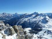 Vista dal Lagazuói sulle Dolomiti