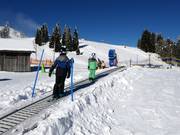 Tapis roulant della scuola di sci a Nassfeld