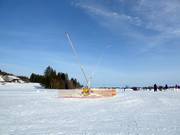 Innevamento programmato a Eschach agli impianti Schwärzenlifte