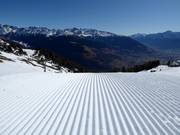Preparazione perfetta delle piste nell’area sciistica Watles