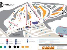 Mappa delle piste Tyrol Basin - Mt Horeb