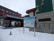 Mappa delle piste alla stazione a valle