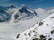 Vista sul ghiacciaio dell'Aletsch