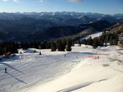 Inizio della discesa per famiglie al Brauneck