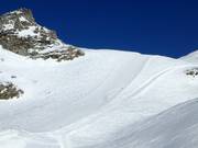 Discesa di media difficoltà Riepensattel sul ghiacciaio Schlegeis