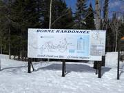 Piantina dettagliata delle piste da fondo