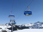 Sunnegg - 6pers.| Seggiovia ad alta velocità (ad agganc. autom.) con cupola di prot. e riscald. sedile