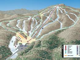 Mappa delle piste Oak Mountain