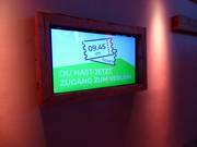 Chiare indicazioni all'ingresso della ski-hall