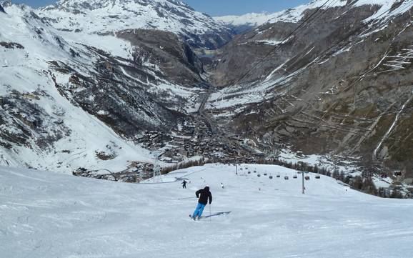 Comprensorio sciistico più alto nel Parco Nazionale della Vanoise – comprensorio sciistico Tignes/Val d'Isère