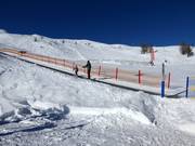 Nastro trasportatore accessibile al pubblico presso la stazione a monte