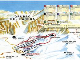 Mappa delle piste Malga San Giorgio