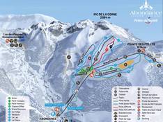 Mappa delle piste L'Essert - Abondance