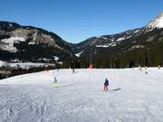 Piste facili agli impianti di risalita Schachen