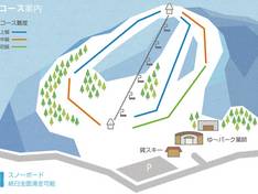 Mappa delle piste Yunotani Yakushi