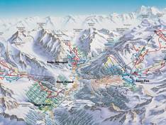 Mappa delle piste Saas-Fee