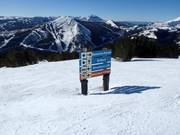 Segnaletica delle piste nell’area sciistica Big Sky