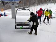 In caso di nevicata, i sedili vengono spazzolati.
