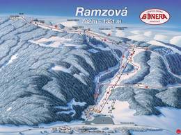 Mappa delle piste Ramzová-Bonera - Šerák