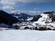 Vista sulle sistemazioni a Selva di Val Gardena