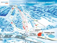 Mappa delle piste Meander Skipark - Oravice