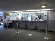 Area casse curata alla stazione a valle