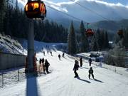 Facile discesa a valle al Grand Jet