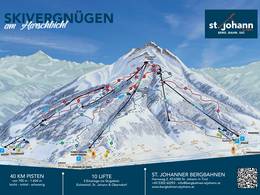 Mappa delle piste St. Johann in Tirol/Oberndorf - Harschbichl