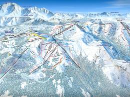 Mappa delle piste Les Portes du Mont-Blanc - Combloux/Megève le Jaillet/La Giettaz