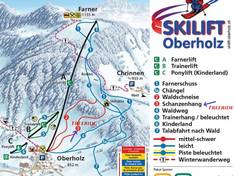 Mappa delle piste Oberholz - Farner