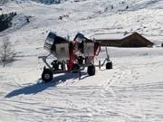 Cannoni da neve ai bordi della pista