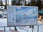 Mappa delle piste presso la stazione a valle Štrbské Pleso