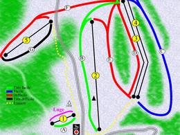 Mappa delle piste Bleymard Mont Lozère