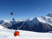 Innevamento con lance nel comprensorio sciistico di Gargellen