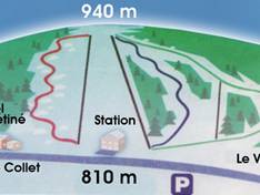 Mappa delle piste Hautes Navières - Le Valtin