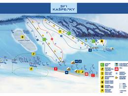Mappa delle piste Kašperské Hory