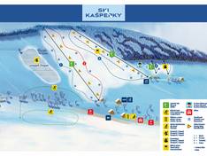 Mappa delle piste Kašperské Hory