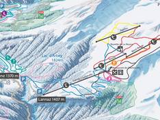 Mappa delle piste Evolène