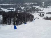 Innevamento con lance a Raudalen