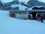 Grande pannello informativo presso la Palüdbahn