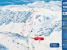 Mappa delle piste Liptovská Teplicka