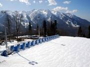 Anche per i principianti assoluti, l'area sotto il Mountain Shelter è ideale.