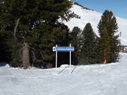 Segnaletica delle piste per la seggiovia Kalditsch/Doladizza