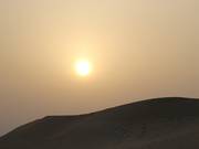 Le discese nel deserto al tramonto