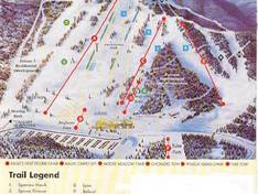 Mappa delle piste Wintergreen - Bragg Creek