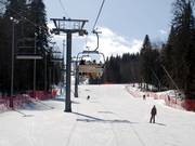 Segue nella parte centrale della linea della seggiovia: pista B2