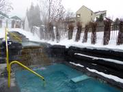 Après-ski nella vasca idromassaggio riscaldata