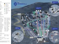 Mappa delle piste La Réserve - Saint-Donat