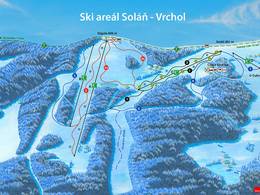 Mappa delle piste Soláň - Vrchol
